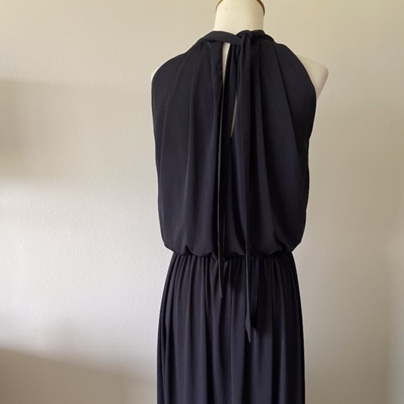 KOH KOH Black KeyHole Slimming Maxi Dress 2 - Picture 13 of 15
